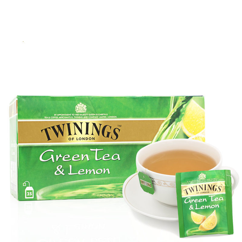 英国川宁(TWININGS) 柠檬绿茶 进口茶叶袋泡茶包 25包*2g