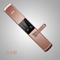 SHZ SH-101P日本神護者指纹锁家用防盗门智能锁指纹密码锁指纹密码电子锁家用指纹锁钛黑色配圆柱锁体指导安、装