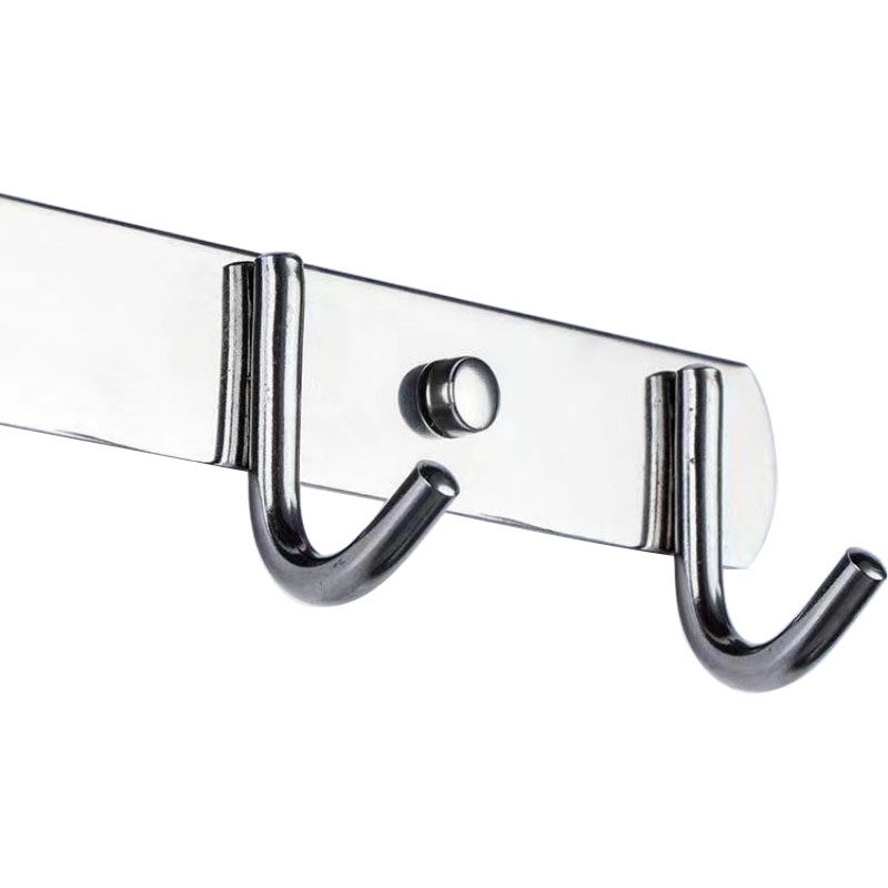 LONMATE 不锈钢加厚挂排衣钩110706六位 一条高清大图