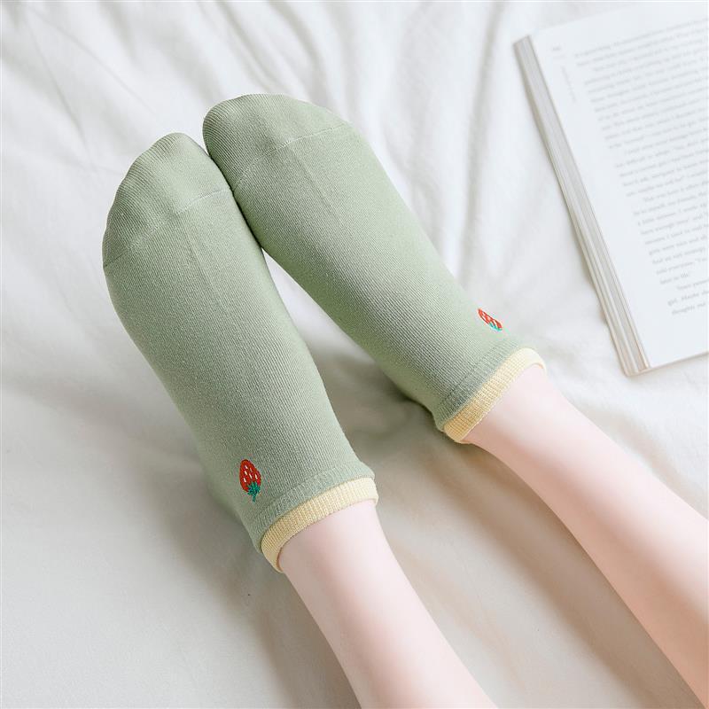 纯棉短袜韩版日系浅口潮ins低帮船袜韩国可爱软妹夏季薄款