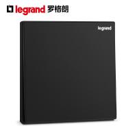 罗格朗(Legrand)开关插座逸景碳素黑色家用墙壁电灯单开单联面板86型暗装一开单控开关