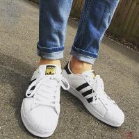 adidas阿迪达斯【杨幂同款】Superstar女鞋三叶草贝壳头金标休闲鞋C77154
