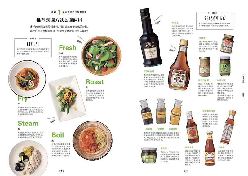 [正版]蔬菜 饮食手帐系列 108种蔬菜的吃法 四季蔬菜百科 27款绿色健康食谱 素食主义 健身餐 时令蔬菜菜谱 家庭高清大图