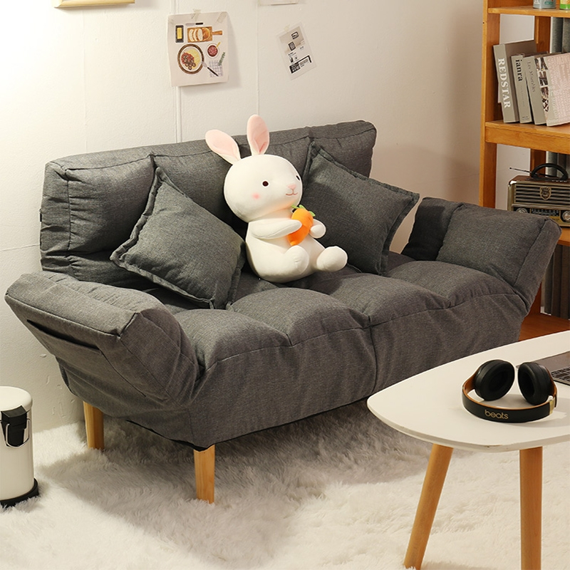 法耐懒人沙发床出租房卧室小沙发小户型双人榻榻米简易可折叠单人沙发