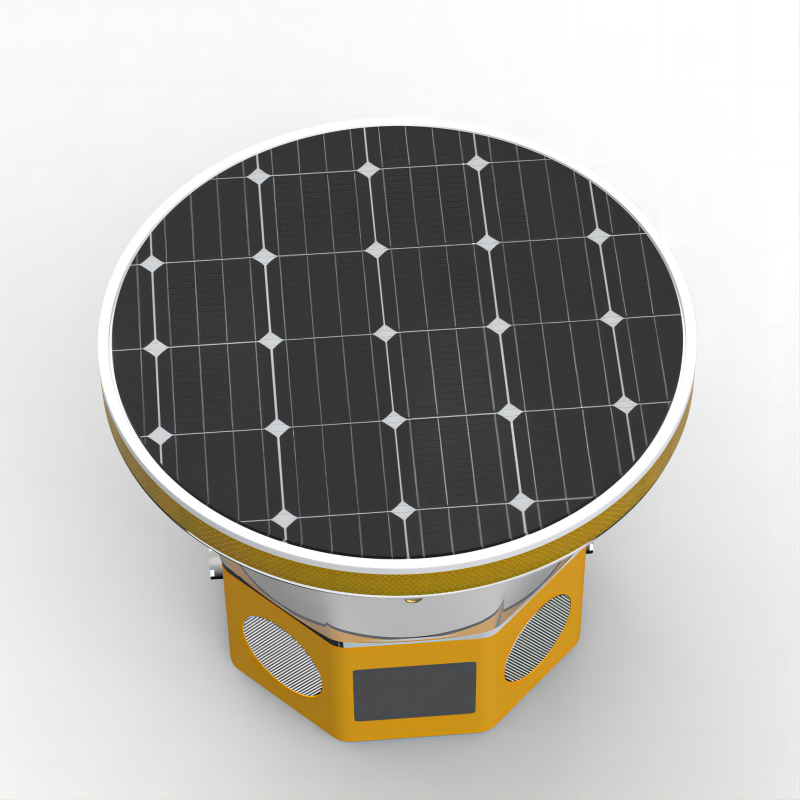 华燏 HY-BZD1060 3.7V 0.5W IP66 0.3Hz LED 太阳能声光警示灯(计价单位:盏)黄色高清大图