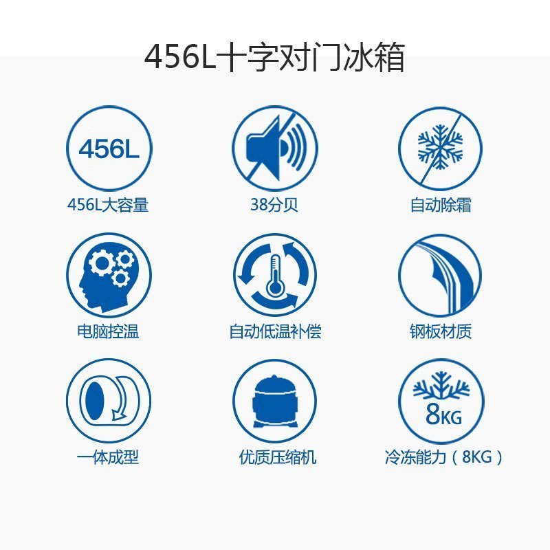TCL BCD-456KZ50 456升多门冰箱 冷藏自动除霜 隐形照明 海量分区保鲜 四大节能技术 家用静音(流光金)