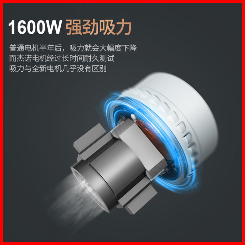 杰诺吸尘器工业连接墙面打磨机自带抖尘联动插座吸尘器大功率桶式- - 1600W自抖30升吸尘器高清大图