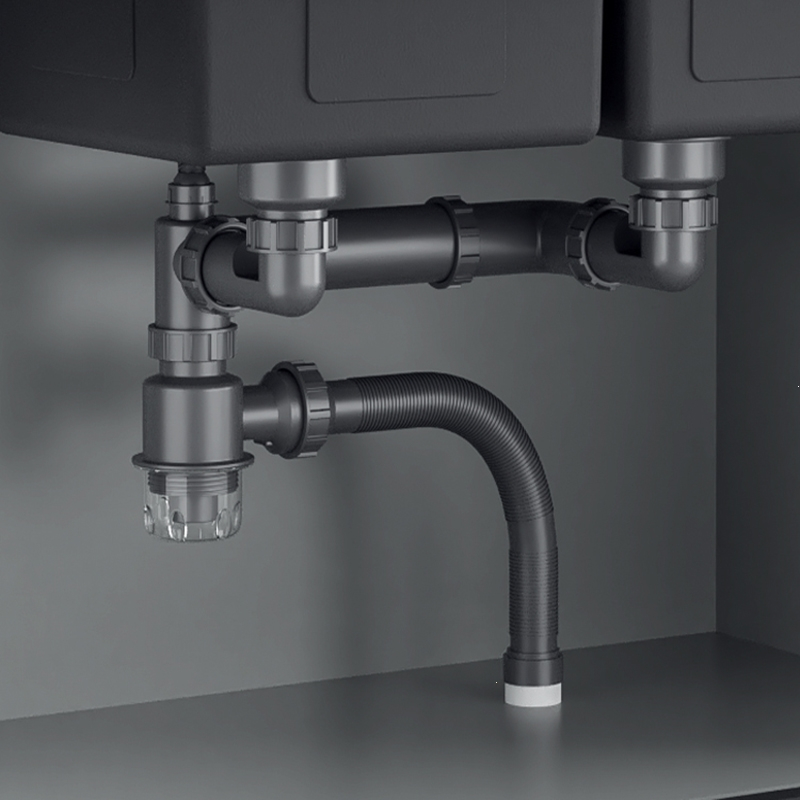 古达厨房洗菜盆下水管配件水槽下水器套装下水管道排水管洗碗槽池管子