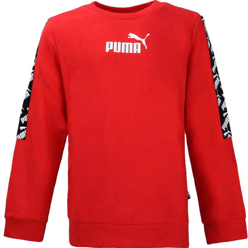 彪马(PUMA)春季男童大童红色圆领休闲运动卫衣581335 11