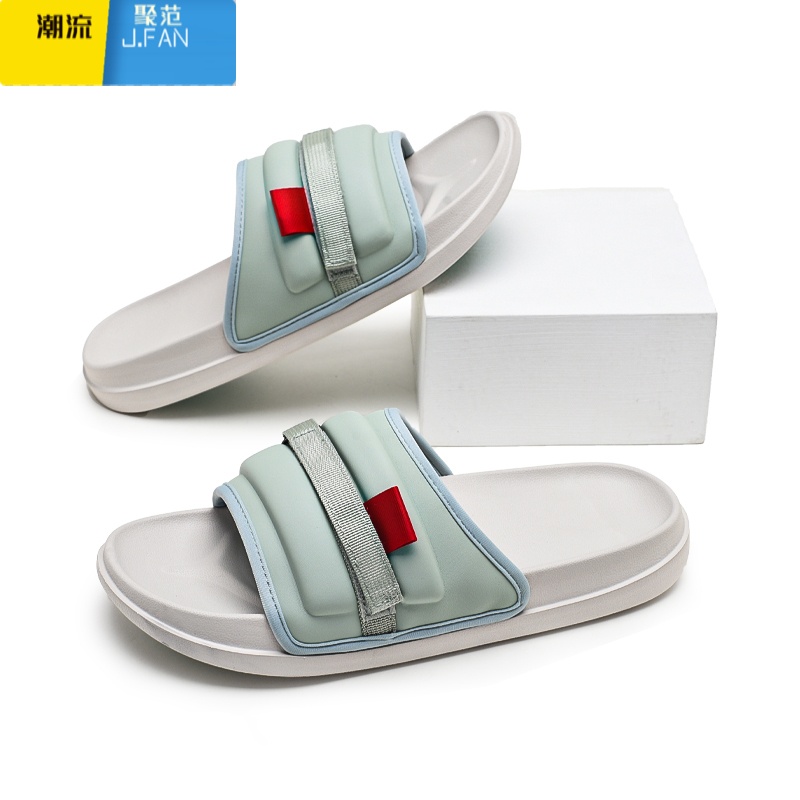 聚范拖鞋男士2024夏季踩屎感户外凉鞋男式潮流网红一字拖男防滑沙滩鞋高清大图