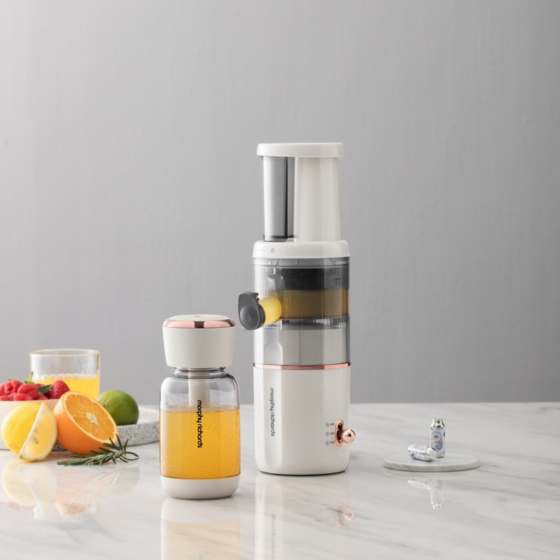 摩飞电器morphyrichards原汁机全自动果蔬榨果汁机mr9900椰奶白