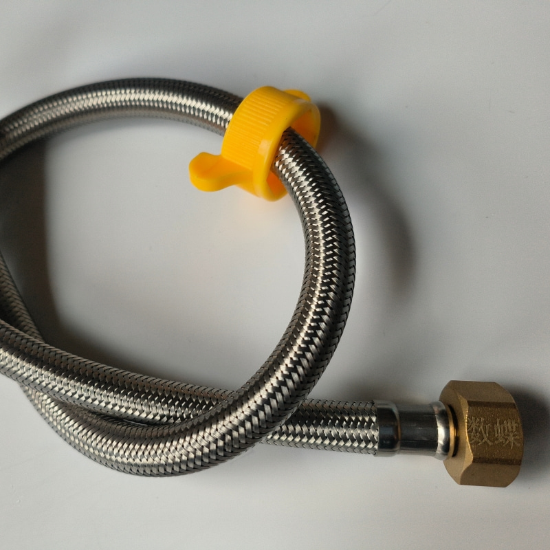 数蝶不锈钢编织软管软连接150cm个高清大图