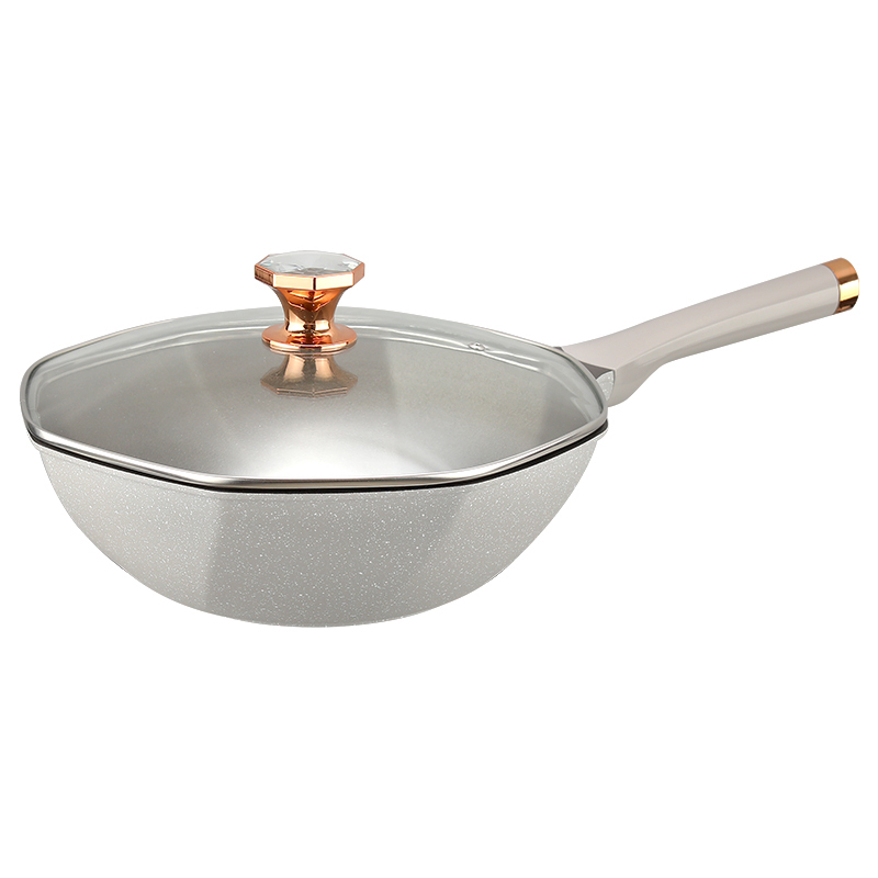 英麦斯厨具(INMINDS)有钛合金 轻巧 炒锅锅具 悦享八角钛金锅YAZT230632!高清大图