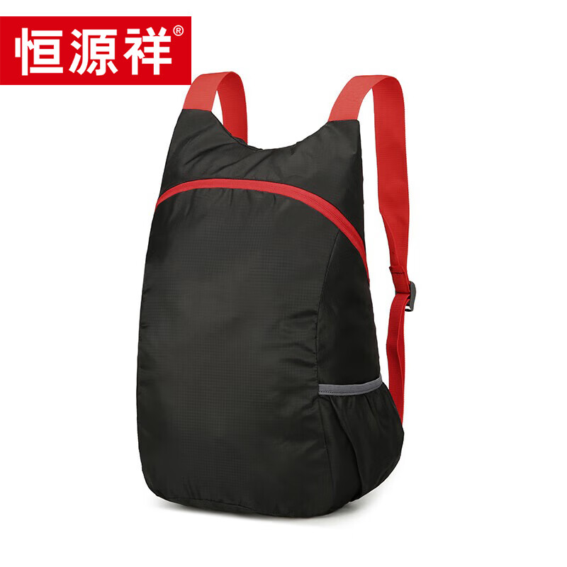恒源祥 户外双肩包 约30*15*40cm 黑色HYX231XB