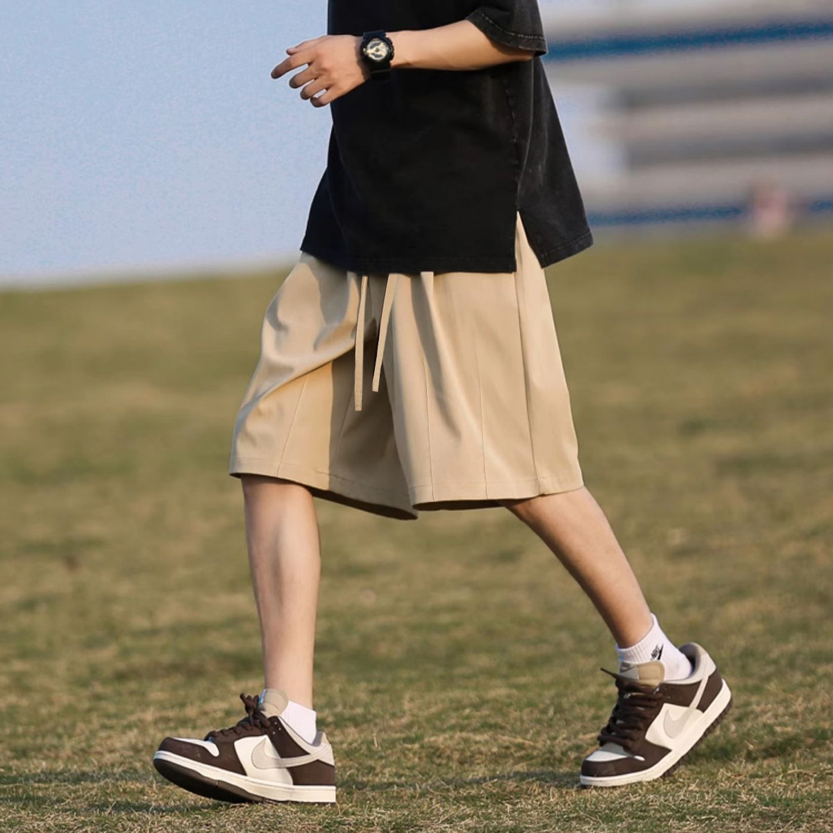 [2.5折价71.1元叠加优惠券]唐狮男士短裤外穿夏季短裤男夏季五分裤夏季裤子男裤夏季薄款男士短裤高清大图