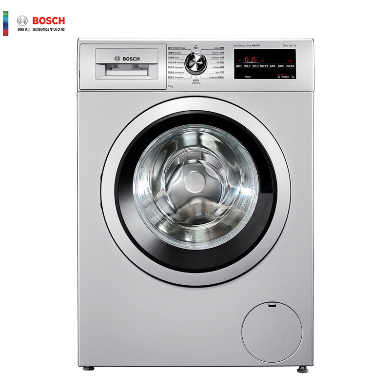 博世(BOSCH)9公斤 全自动变频滚筒洗衣机 除菌液洗 中途添衣 节能低噪 XQG90-WAP242681W