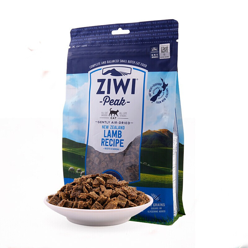 巅峰ZiwiPeak 羊肉配方风干猫宠物食品 400g新西兰进口风干肉粮猫粮