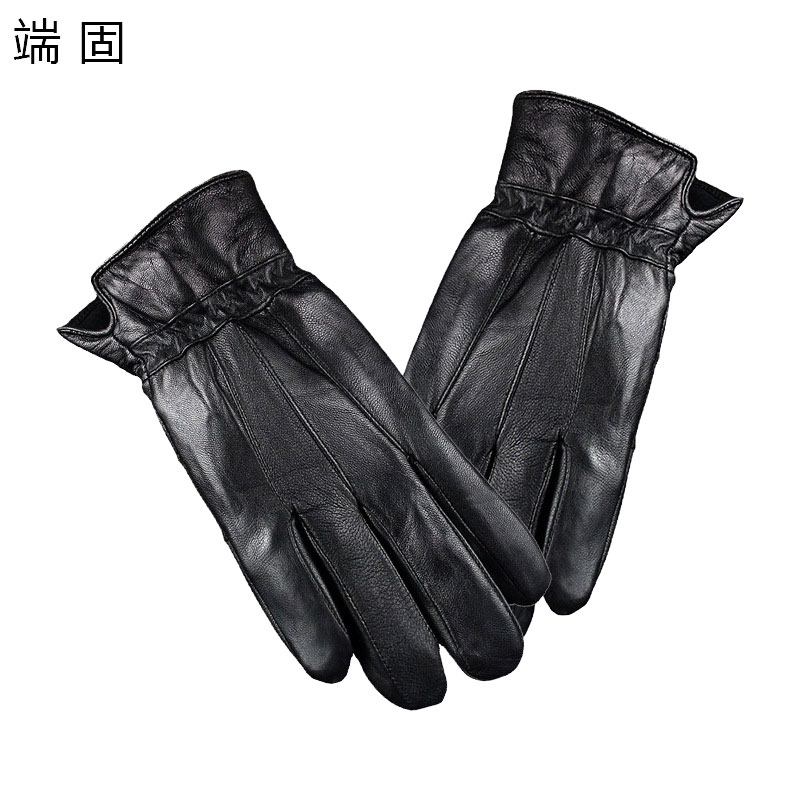 端固防寒羊皮手套拼皮D32T/副高清大图