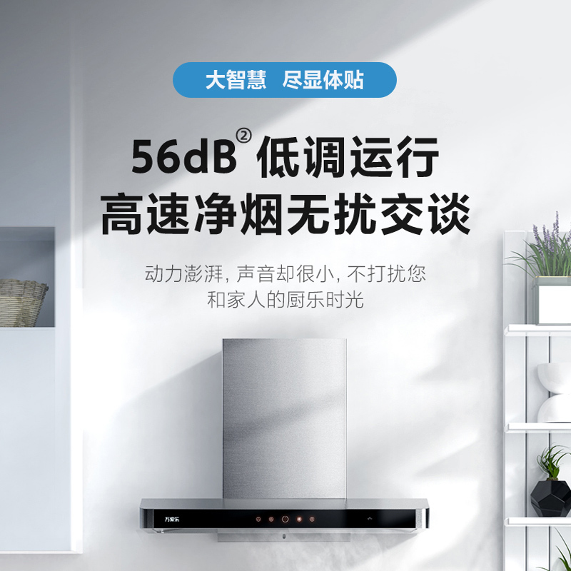 万家乐 油烟机吸抽单油烟机 22立方大吸力大风力量家用壁挂顶吸欧式吸油烟机一级能效 CXW-300-AT214