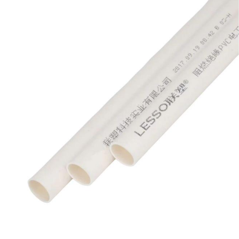 联塑 PVC电线管绝缘阻燃暗线电工套管(B管)白色dn25 壁厚1.6mm 3.8M/根.高清大图