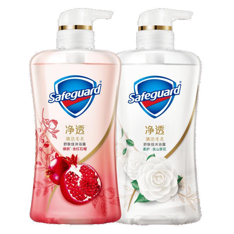 舒肤佳净透啫喱沐浴露 红石榴香380g+山茶花香380g