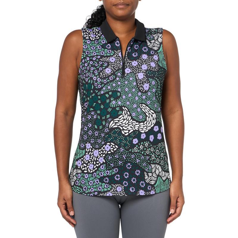 彪马(Puma)PUMA女款云感科技速干防潮运动T恤都市迷彩休闲polo衫