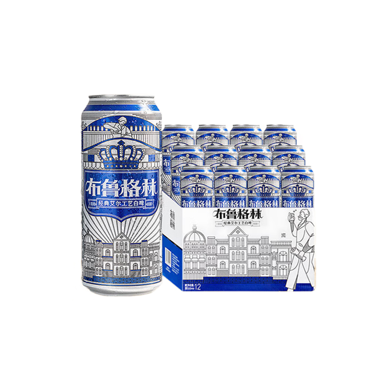 雪花啤酒（Snowbeer）11.8°布鲁格林 500ml*12听