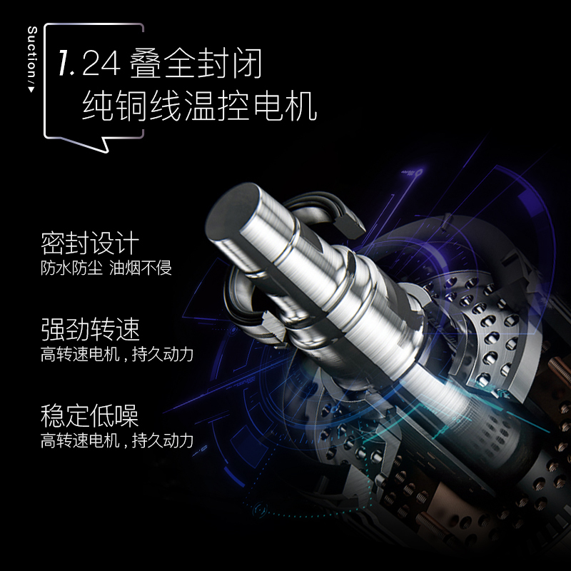 爱德(aide) 侧吸式油烟机 铜线双电机22立方大吸力 厨房单烟机排烟机免拆洗自动清洗 T70 自行安装