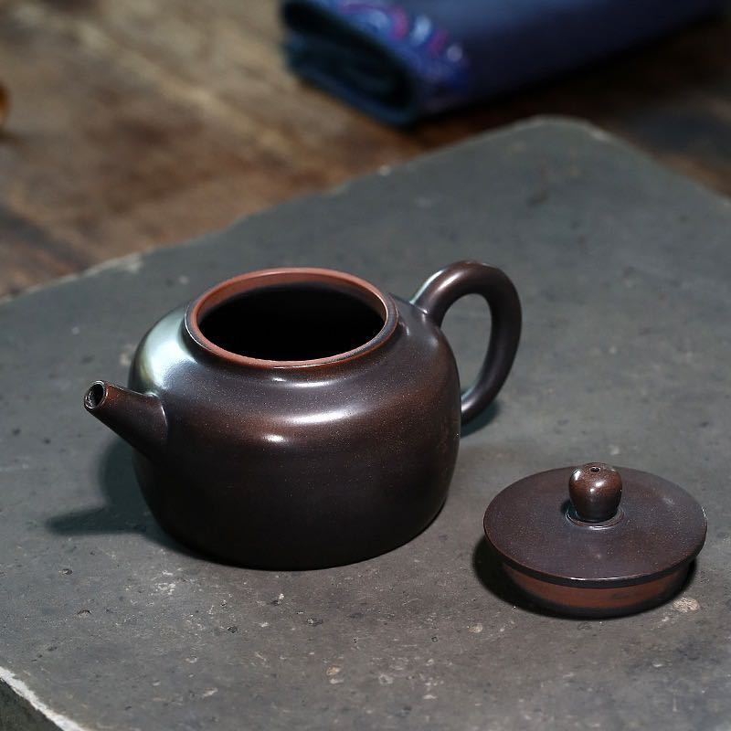宜兴原矿坭兴陶茶壶 紫砂壶 名家手工茶壶 饮涧德钟壶 功夫茶具 泡