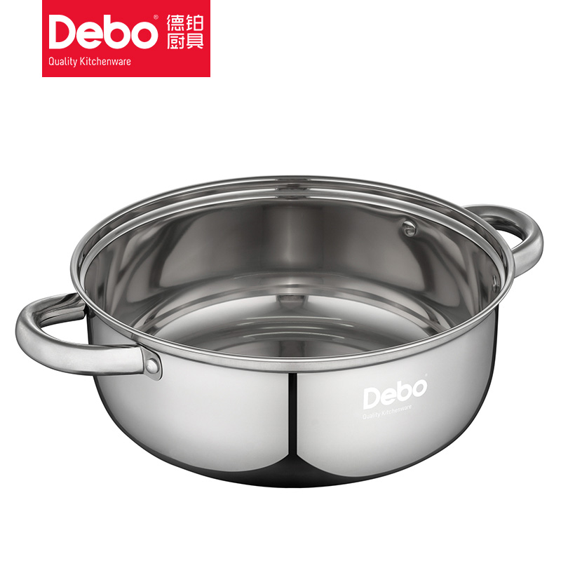 德铂(Debo) DEP-DZ080 凯奇 不锈钢锅汤锅 26cm高清大图