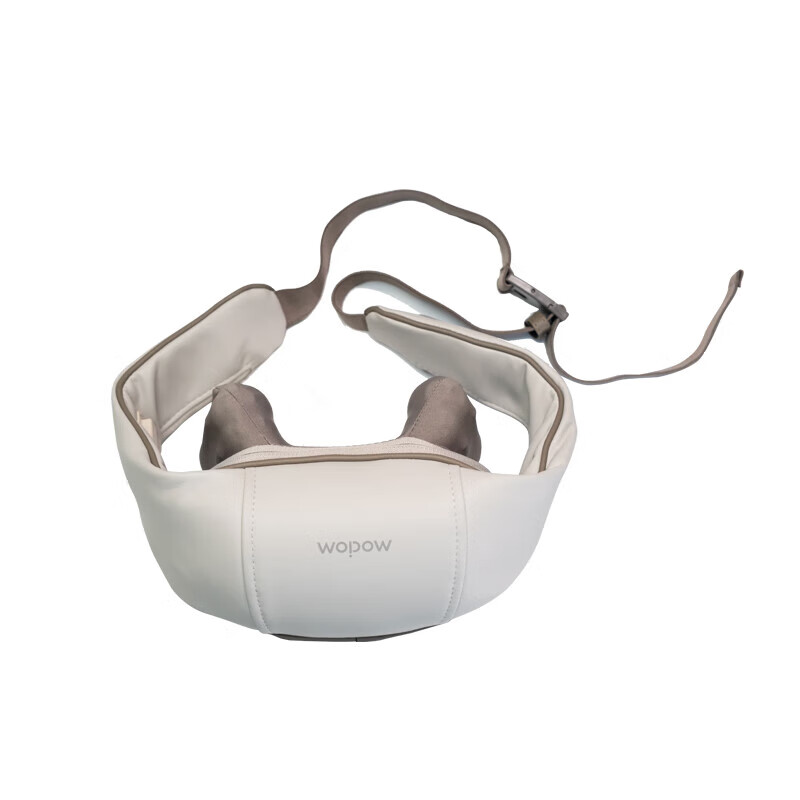 WOPOW沃品 智能肩颈按摩仪小巧便携多重模式低分贝轻音适用于颈部脖部手部脚部 NM06 白灰色