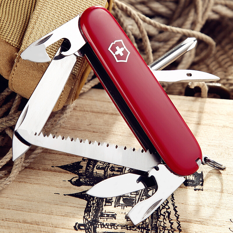 维氏(VICTORINOX)瑞士军刀 步行者13项功能 水果刀多功能刀折叠刀 红色1.4613高清大图