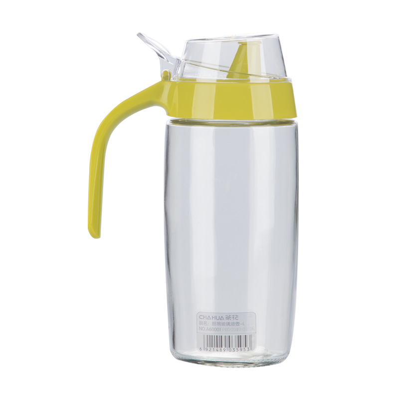 茶花 厨易玻璃油壶-L530ml 7.9*12.2*19cm/个高清大图