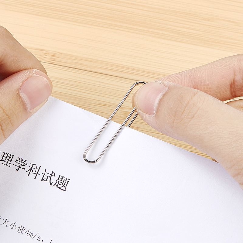 宝克(BAOKE)RS050 50mm回形针 镀镍防锈曲别针 银色 50枚/盒 10盒/组