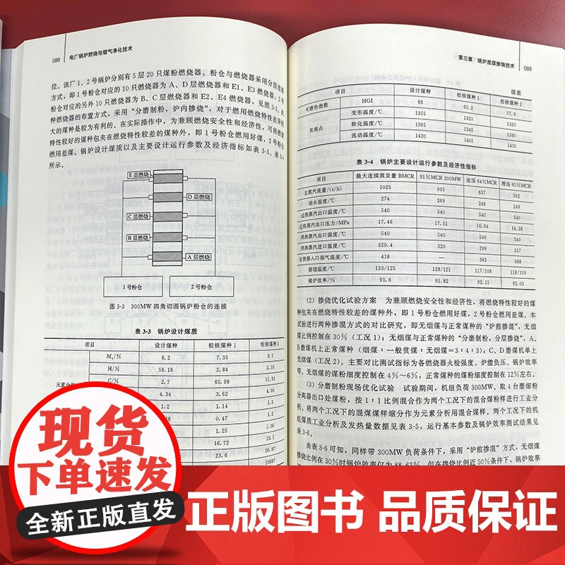 电厂锅炉燃烧与烟气净化技术 煤炭清洁燃烧排放 电厂锅炉 清洁燃烧煤燃烧 掺烧技术 超超临界 电厂锅炉燃烧及烟气净化技术实高清大图