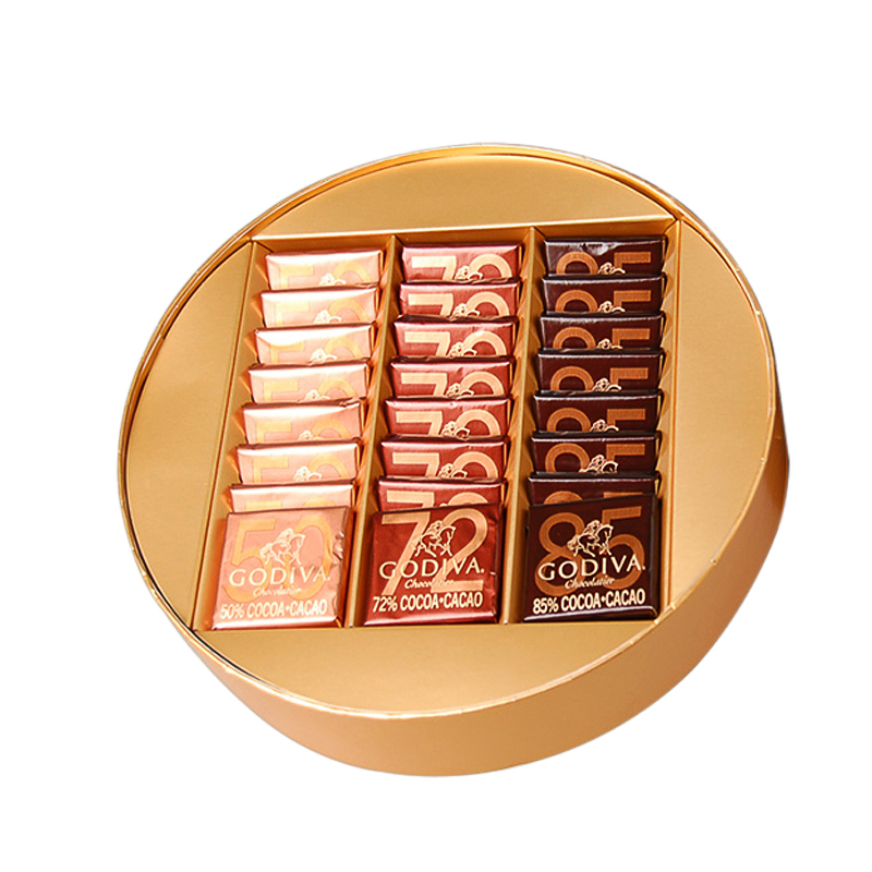 歌帝梵(Godiva)进口巧克力礼盒装松露黑巧牛奶巧克力情人节表白生日礼物DIY送女友 歌帝梵经典片装 (24片装)