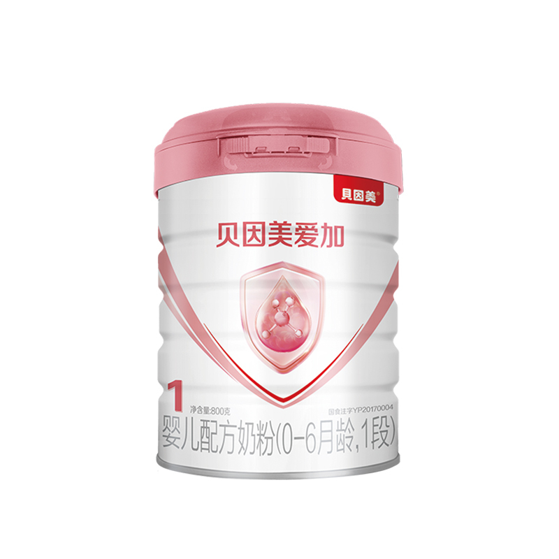 [苏宁自营]贝因美(Beingmate)爱加奶粉1段婴儿配方奶粉0-6个月800g 罐装高清大图