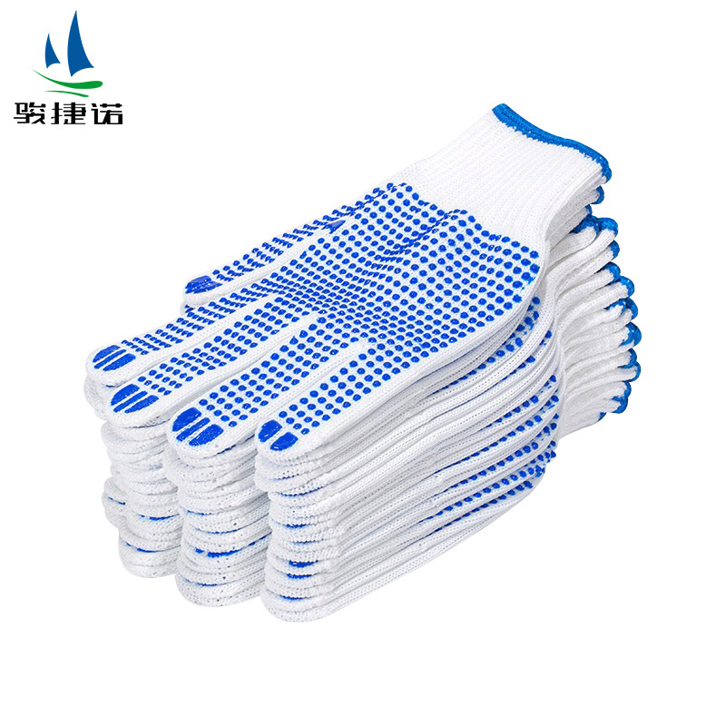 骏捷诺蓝色点胶线手套60g/双高清大图