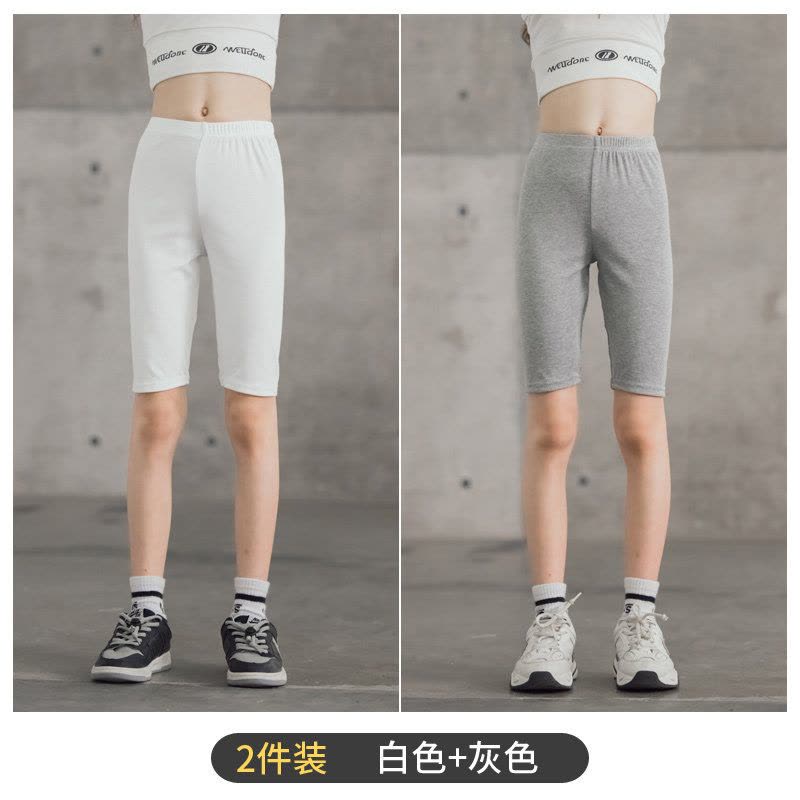 女童五分打底裤夏季薄款莫代尔儿童防走光大童夏装安全短裤配裙子图片