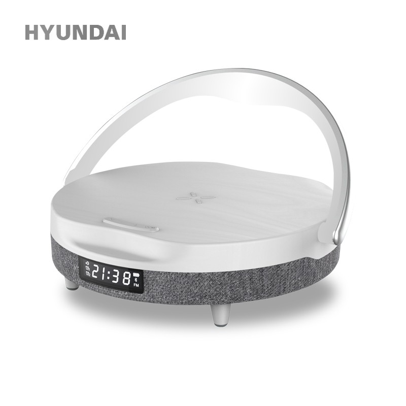 HYUNDAI YH-C009 Plus 多功能无线充台灯时计闹钟音箱高清大图