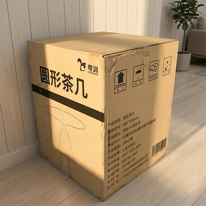 夸汌 圆形茶几 600*750mm 张高清大图