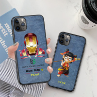 ESCASE苹果11pro手机壳iPhone11pro保护套香水味全包防摔混纺布艺香水潮牌抖音同款男女可爱动漫卡通钢铁侠