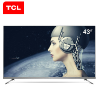 tcl 43t6 43英寸 4K超高清 HDR 全场AI 人工智能 超薄 全面屏 memc 超薄 液晶 平板 电视
