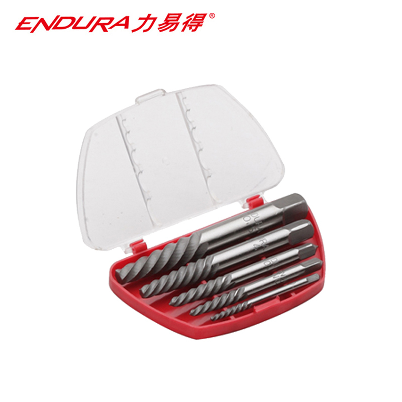 力易得(ENDURA) 5件套断丝取出器 折断螺丝取出器 丝锥工具 E0208 1套