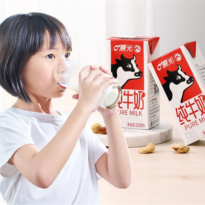 晨光 纯牛奶200ml/12盒