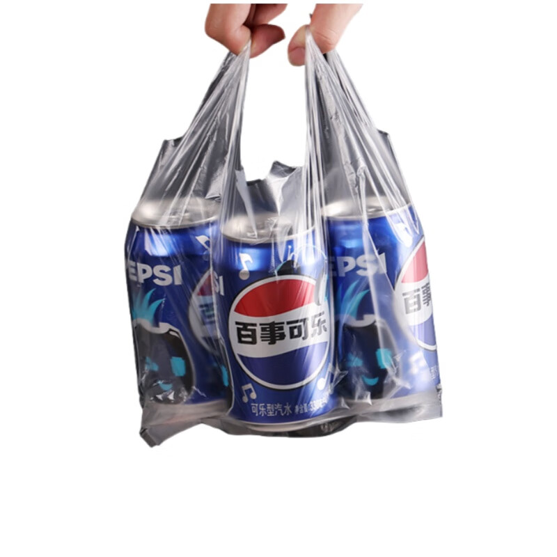 谦星 QX-240306023ZX 白色食品塑料袋一次性手提外卖打包方便袋 厚实款18*29 3000个/件(件)高清大图