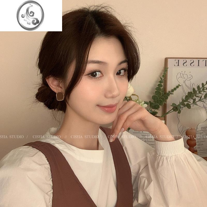 JiMi法式复古耳环女耳钉轻奢小众设计感2023新款气质高级耳饰耳夹