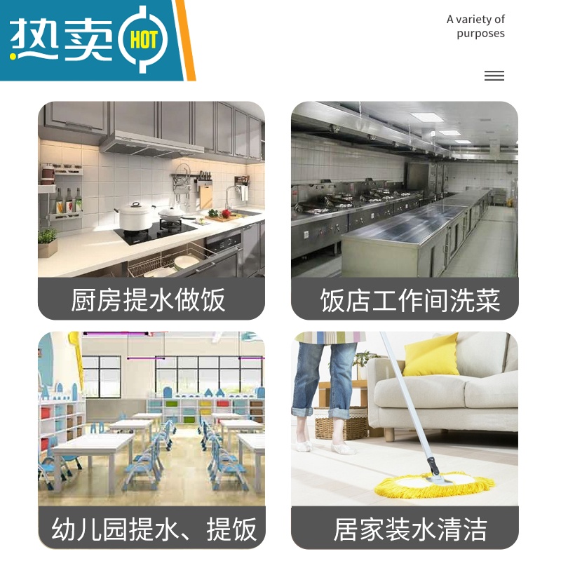 敬平手提式大容量家用储水带盖圆桶食堂油桶加厚铁桶提水桶 32CM特厚钢水桶12升高清大图