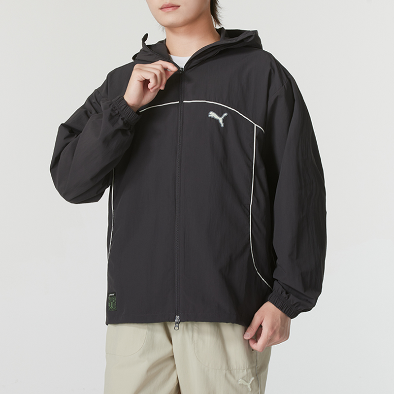 PUMA彪马男装新款运动服跑步训练夹克梭织连帽外套628484-69 ZP高清大图