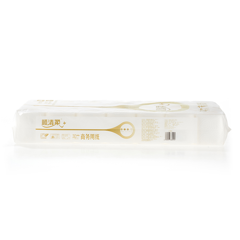 顺清柔70g商务卫生卷纸小卷卫生纸有芯卷纸高清大图